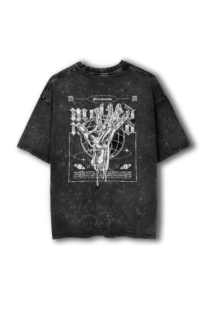 ACID WASH MONEY OVERSIZED TSHIRT
