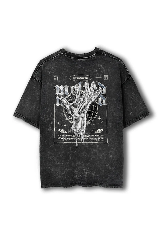 ACID WASH MONEY OVERSIZED TSHIRT